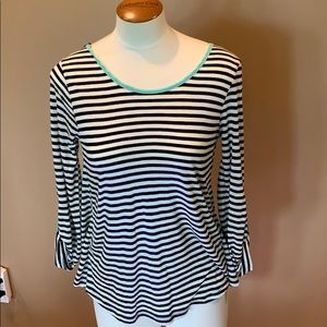 RolyPoly Striped Long Sleeve Shirt with Bow